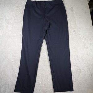 J Jill Ponte Slim Leg Pants Womens XL Tall Navy Pull On Stretch Career Office